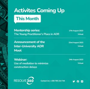 Planned August virtual events